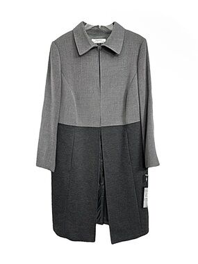 Tahari NEW Arthur S. Levine Valerie Long Dress Overcoat Jacket Blazer